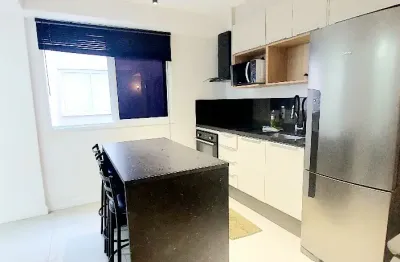 Quarto e sala  copacabana! apartamento moderno e completo, pronto para morar ou investir.