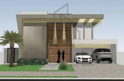 Sobrado à venda em campinas, loteamento residencial arborais, com 3 suítes, com 284 m²