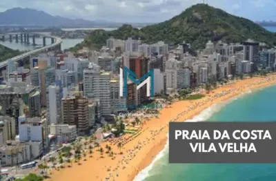 02 quartos - conforto e localização na praia da costa – apto mobiliado com 90m²