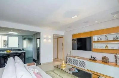 Apartamento decorado com 104m² e duas vagas de garagem no vila da serra
