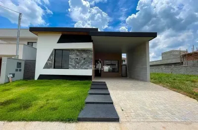 Casa térrea com 3 suites plenas no condomínio jardins bolonha