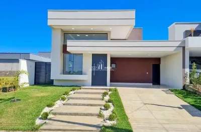 Casa térrea localizada no terras alpha com 3 suítes plenas