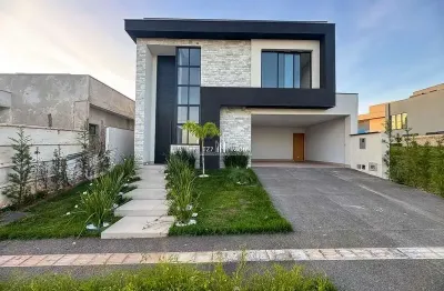 Casa em condomínio fechado com 4 quartos à venda no Jardins Bolonha, Senador Canedo 