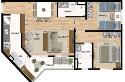 Apartamento com 2 quartos à venda na Rua Ibitirama, Vila Prudente, São Paulo