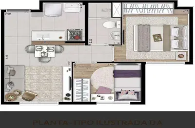 Apartamento com 2 quartos à venda na Avenida Sapopemba, Jardim Adutora, São Paulo