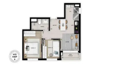 Apartamento com 2 quartos à venda na Avenida Vila Ema, Vila Ema, São Paulo