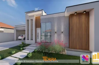 Casa á venda no bosque da mata com 3 dormitórios possuindo 155m²