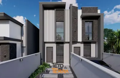 Sobrado á venda no joáia em tijucas com 72m², 2 dormitórios com passagem lateral