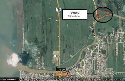 Excelente lote no bairro sul do rio em tijucas sc,  7,4 hectares