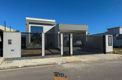 Casa mobiliada com 115m² no joáia em tijucas, 2 dormitórios,1 suíte,área gourmet