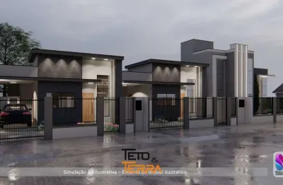 Casas com 68m² a 100m² á venda no bairro areião e canelinha, 2 ou 3 dormitórios