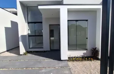 Casa no areias com 67m², 2 dormitórios, 1 suíte, área gourmet com churrasqueira
