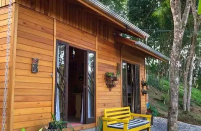 Chácara no moura em canelinha c/ 1.554m² totais e casa c/ 78m² e área de festa