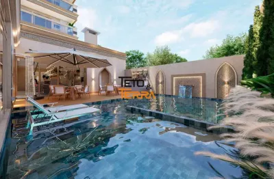 Apartamento home club á venda com 74m² a 105m² no centro de tijucas