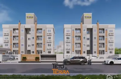 Apartamento com 52m2 no lot. galápagos em tijucas, 2 dormitórios, 1 suíte,sacada