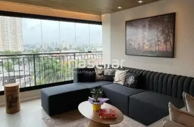 Apartamento alto padrão todo mobiliado no Tatuapé com vista panorâmica e vaga demarcada
