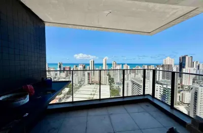 Novíssimo apartamento com 3 suítes, sendo uma master; varanda gourmet, lavabo e duas vagas de garag