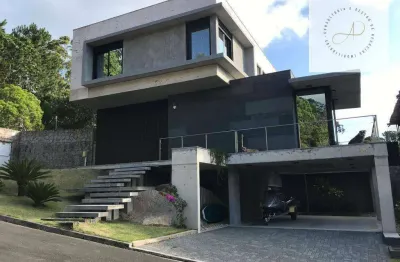 Casa com 3 dormitórios à venda, 323 m² por r$ 6.780.000,00 - cacupé - florianópolis/sc