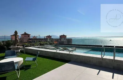 Apartamento com 3 dormitórios para alugar, 127 m² por r$ 20.173,09/mês - jurerê - florianópolis/sc