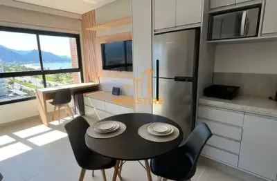 Studio mobiliado no innovate -vista lateral p/ praia do indaiá em caraguatatuba