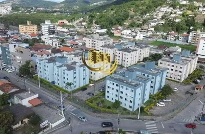 Apartamento à venda, no bairro universitário, biguaçu-sc, com 2 quartos, sendo , com 1 vaga