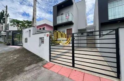 Sobrado para aluguel, no bairro potecas, são josé-sc, com 2 quartos, sendo 2 suítes, com 2 vagas