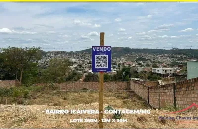 Terreno à venda na eiruba, 16, icaivera, contagem por r$ 124.900