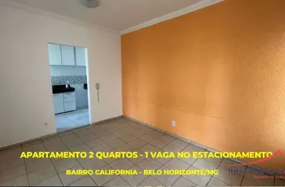 Apartamento com 2 quartos à venda na josé cláudio sanches, 504, califórnia, belo horizonte por r$ 184.900