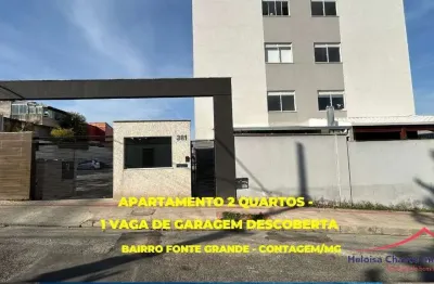Apartamento com 2 quartos para alugar na araçuai, 381, fonte grande, contagem por r$ 1.300
