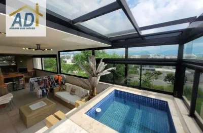 Cobertura , tipo casa, condomínio outside, duo sky, com 4 dormitórios à venda, 222 m² por r$ 1.400.000 - recreio dos bandeirantes - rio de janeiro/rj