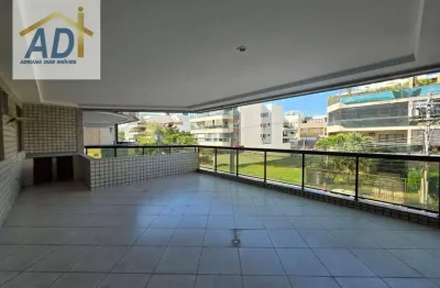 Apartamento, recreio, locação,3 quartos,  110 m² por r$ 3.000,00 - recreio dos bandeirantes - rio de janeiro/rj