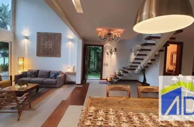 Casa mobiliada, porto bracui, 5 quartos, alugar, 380 m² por r$ 16.000 - condomínio porto bracuhy - angra dos reis/rj