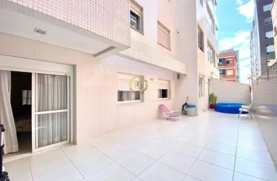 Apartamento mobiliado de frente e com terraço no centro de capão da canoa - venda