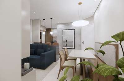Apartamentos de 2 e 3 dorms a 400m da praia com entrada a partir de r$58 mil