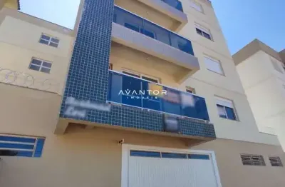 Apartamento camobi com 2 dormitórios, sacada, churrasqueira e garagem.