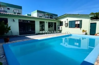 Casa, 4 dormitórios, 3 banheiros, 2 vaga, piscina, lourdes