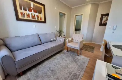 Apartamento mobiliado, 1 dormitório, 1 banheiro, 1 vaga garagem, elevador