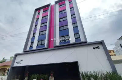 Apartamento de 36,6 m², 2 dormitórios e 1 vaga de garagem.