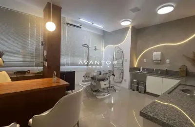 Sala comercial em andar alto com 56m² mobiliada e ja alugada.