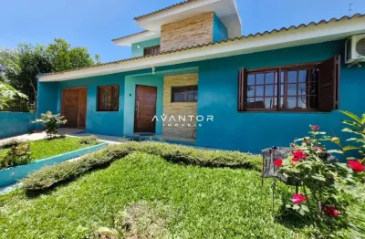 Casa ampla de 3 dormitórios, churrasqueira e pátio no bairro novo horizonte em c