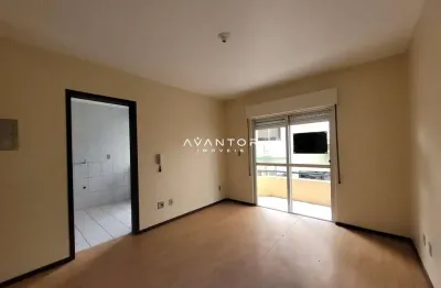 Apartamento 1 dormitório, sala de estar com sacada, banheiro social, cozinha, ár