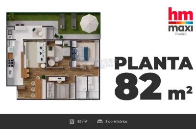 Apartamento com 3 quartos à venda no Parque Hippolyto, Limeira 