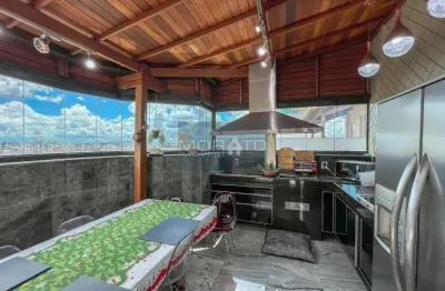 Cobertura com 3 quartos, 2 vagas com 238m², no bairro santa rosa, belo horizonte