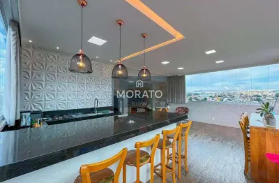 Cobertura 4 quartos, 2 vagas de garagem, no bairro álvaro camargos