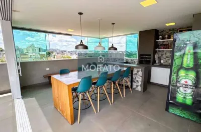 Cobertura 3 quartos com 2 vagas e elevador no bairro santa branca