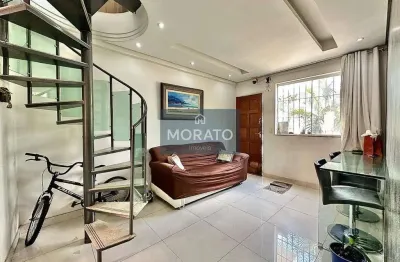 Cobertura 4 quartos, 1 suíte e 1 vaga de garagem,no bairro santa amélia.