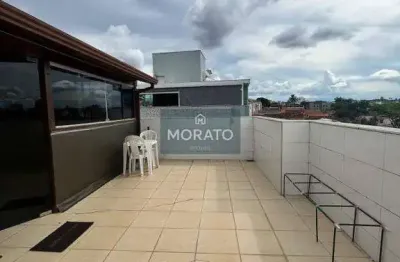 Cobertura 3 quartos, suíte, 2 vagas de garagem, no bairro santa amélia