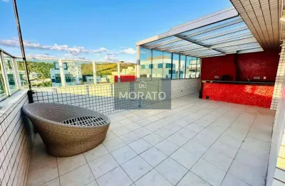 Cobertura de 4 quartos suíte e 3 vagas com elevador no bairro castelo