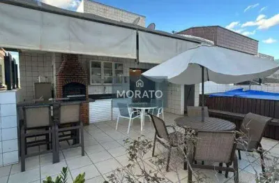 Cobertura com 4 quartos sendo 1 suite com 2 vagas de garagem no bairro castelo.