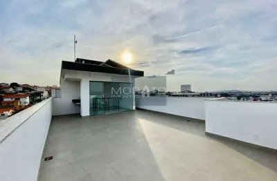 Cobertura com 3 quartos sendo 1 suíte com 2 vagas de garagem no bairro santa rosa.